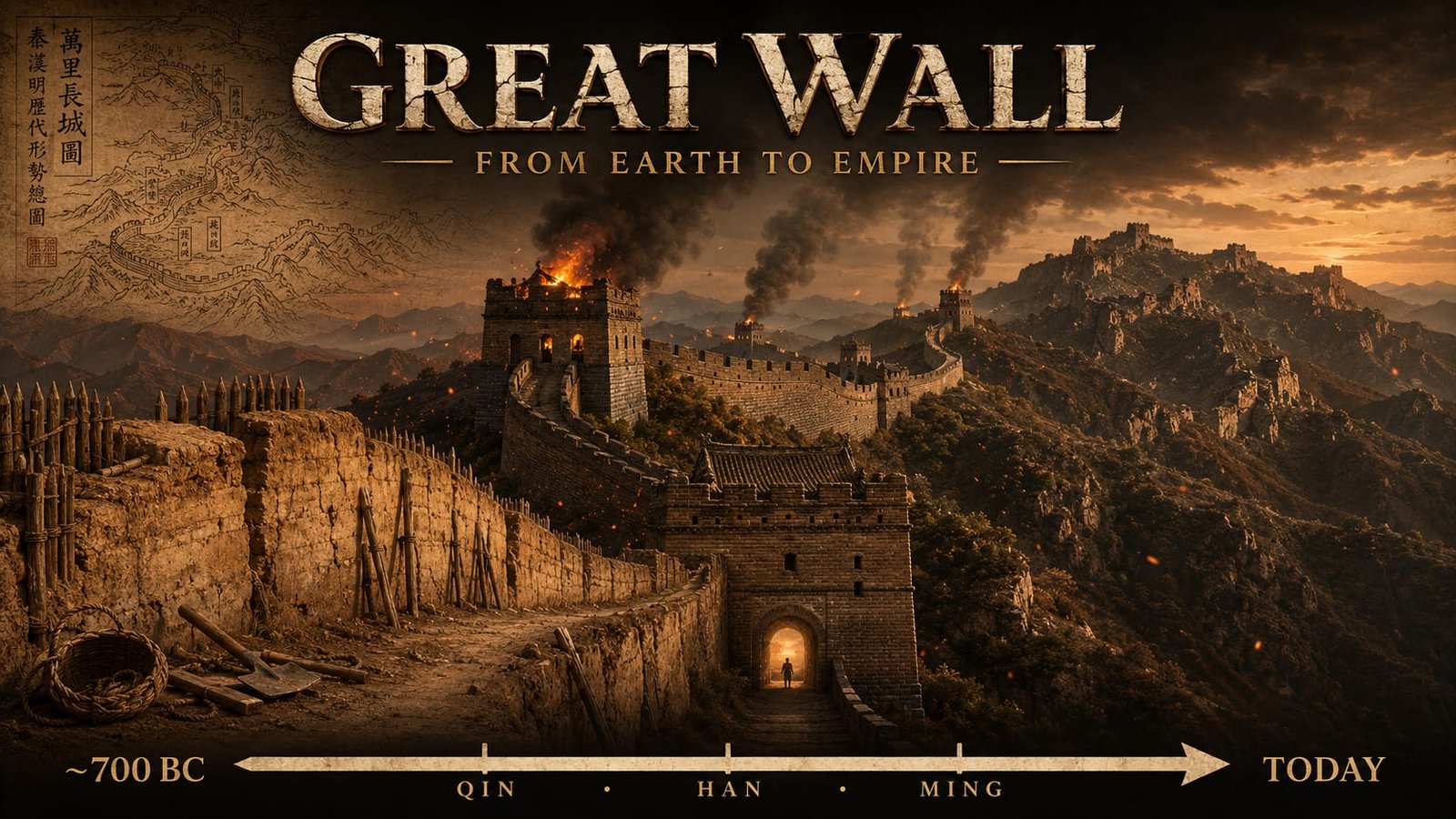 La Gran Muralla china, desde c. 220 a. C.; murallas Ming 1368–1644