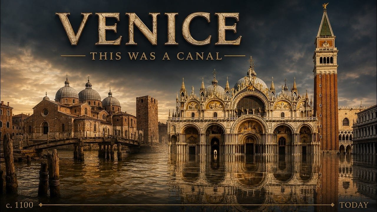 Venice's Sinking City, traditionally founded AD 421