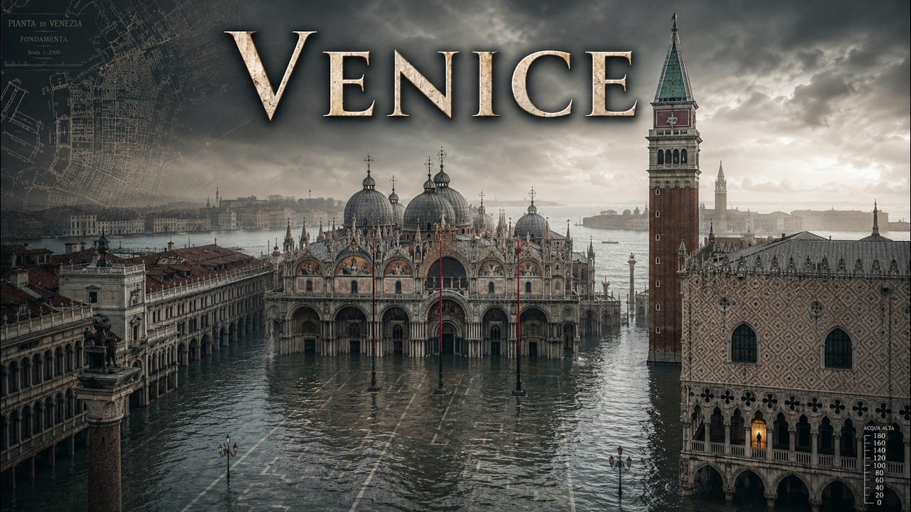 Venice's Sinking City, traditionally founded AD 421